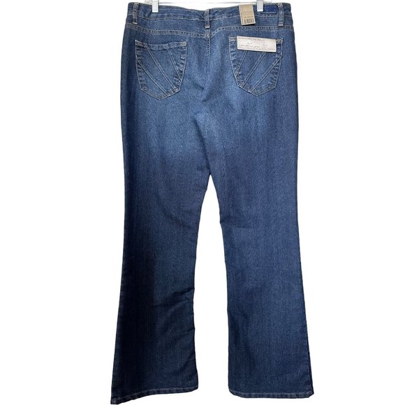NWT Bandolino Blu Aria Womens Boot Cut Jeans Size 16 - Picture 2 of 12